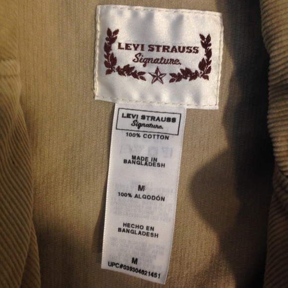 LEVI Strauss Signature Corduroy Jacket Size M - Picture 6 of 6